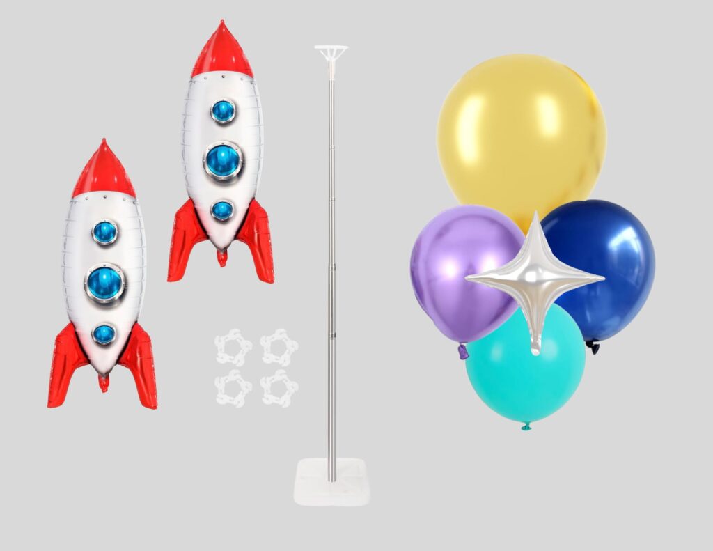 supplies for rocket ship balloon columns