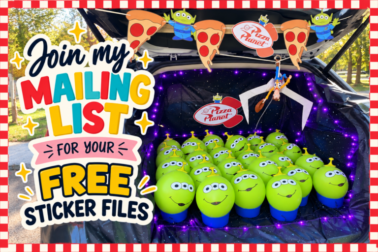 Toy Story Alien Balloon Sticker files